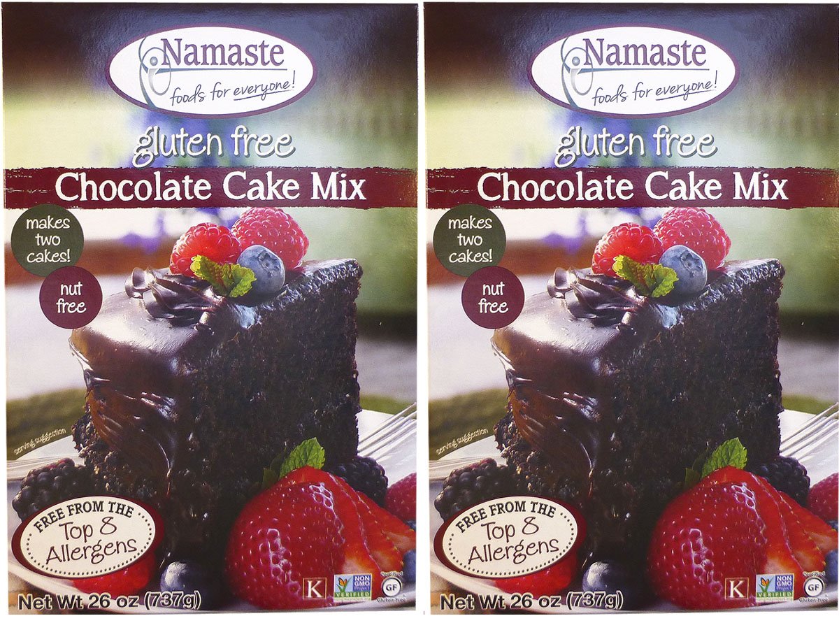 Amazon Com Namaste Foods Chocolate Cake Mix 26 Oz 2 Pk Grocery Gourmet Food