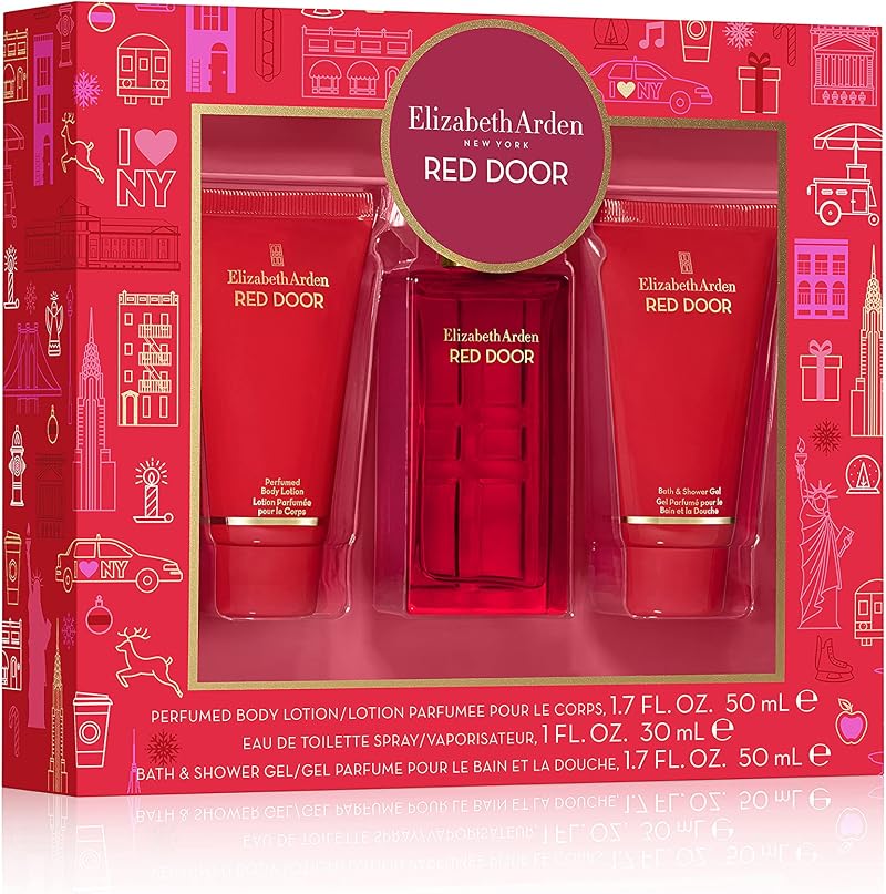 Elizabeth Arden Red Door EDT Spray 30ml 3 Piece Gift Set Body Lotion Shower Gel