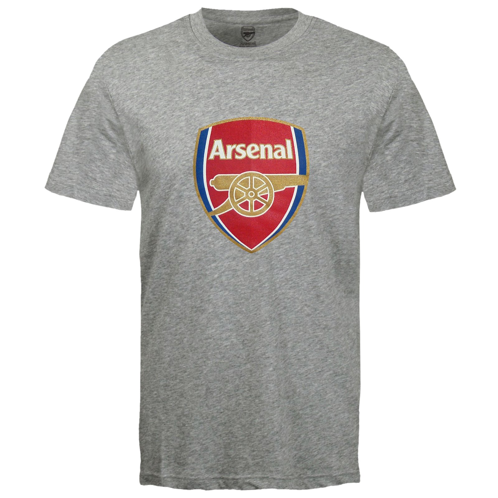 Arsenal F.C.Arsenal FC Official Football Gift Mens Crest T-Shirt Grey 3XL