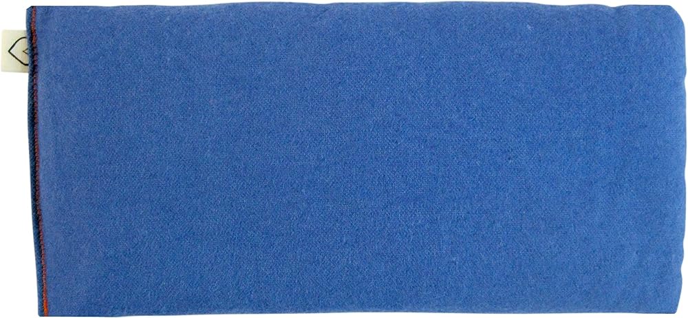Unscented Flax Organic Eye Pillow -Soft Cotton 4 x 8.5 - choose from a rainbow of soothing colors - periwinkle blue purple