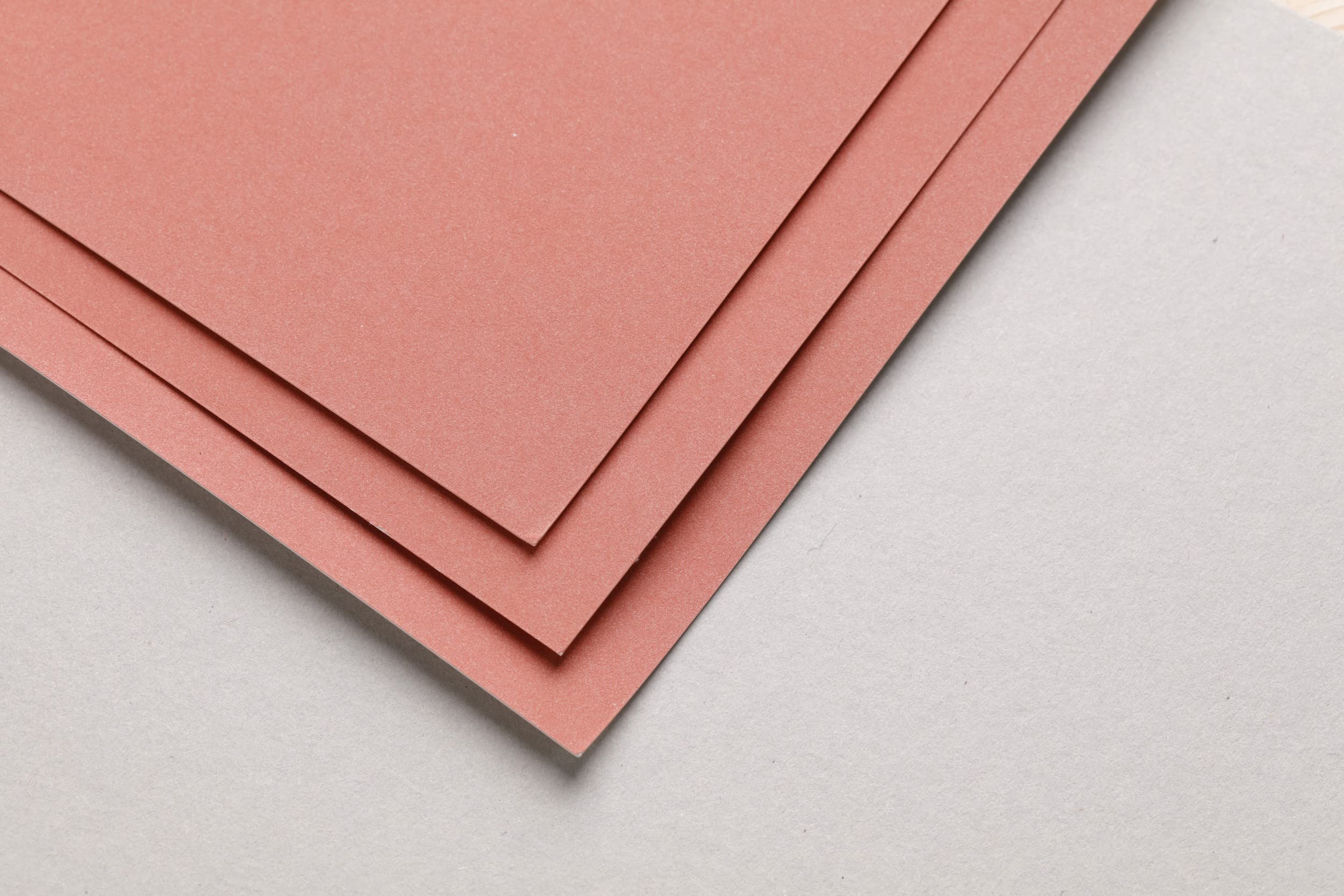 Clairefontaine 696090C - One Pastelmat Paper Pack - 5 Sheets Special Card for Dry Pastels - Dimensions: A3 29.7x42 cm 360g - Sanguine - Ideal for Pastels