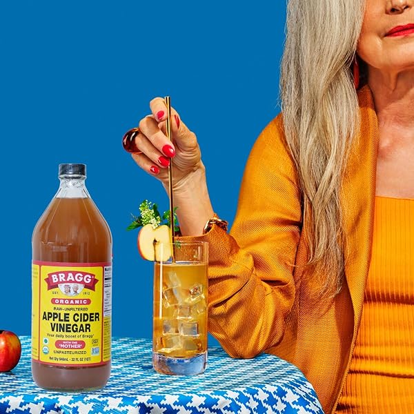 BRAGG ORGANIC APPLE CIDER VINEGAR, RAW, UNFILTERED, WITH THE MOTHER, 128 OZ