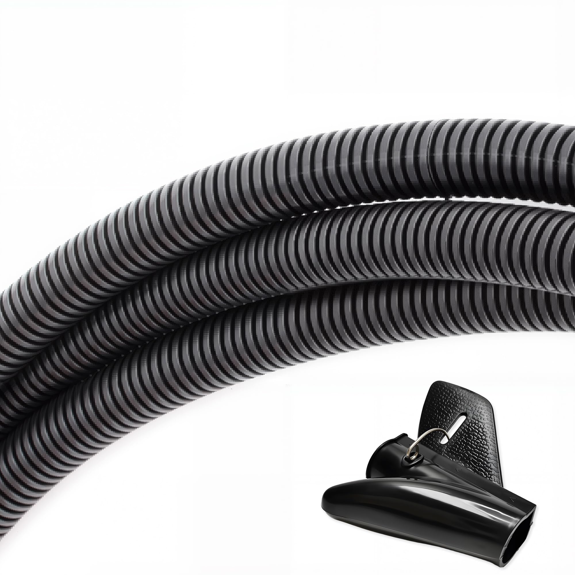 Split Wire Loom Tubing 6m x 16mm – Flexible Corrugated Conduit for Auto & Electrical | Durable PE Plastic Cover for Wires & Cables | Easy Split Design – Black