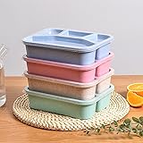 AROCFTIE Bento Lunch Box, 4-Compartment Meal Prep