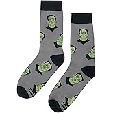 SockFly Frankenstein Dress Socks Funny Novelty Crazy Fun Design Men Size 8-12 Cotton Casual Crew Colorful Funky Fancy Socks Gift for Men