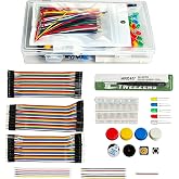 Yetaida 482pcs Electronics Component Fun Kit for Arduino | with Breadboard, Tactile Switches, LED Diode, Buzzer, Solid Core Wire, Basic Starter Fun Kit for Beginners &amp; Engineers