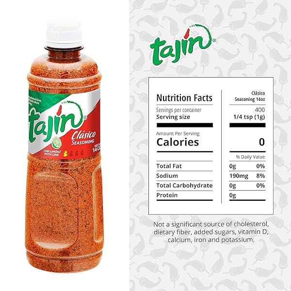 TAJIN CLÁSICO CHILE LIME SEASONING 14 OZ (PACK OF 2)