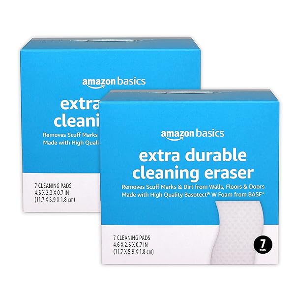 AMAZON BASICS EXTRA DURABLE CLEANING ERASERS, REMOVES SCUFF...
