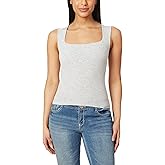 WallFlower Womens Jennica Portrait Neck 19" Seamless Tank Top with Shelf Bra