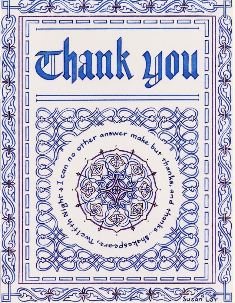 Shakespeare Thank You Notes - 8 ct