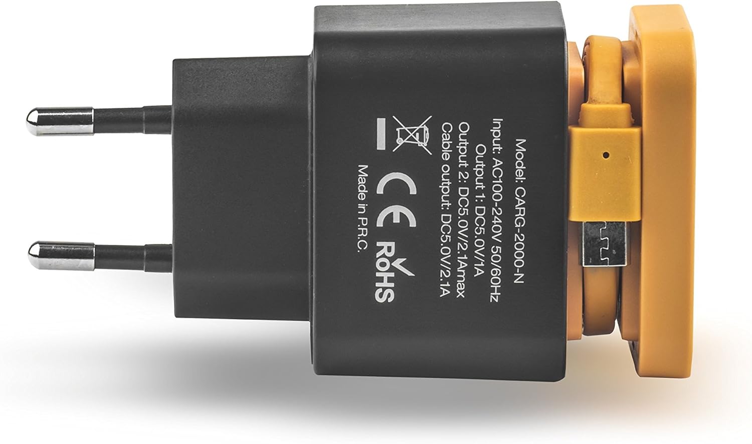 Elbe Carg 2000 N Cargador Usb De Pared 2xusb Micro Usb Para 3