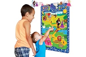 Just Smarty Interactive Story Poster for 2 3 4 5 Years | Bedtime Stories for Kids | 5 Minute Stories for Children | Bedtime Routine Chart for Toddlers | Time for Bed Fairy Tales Disney Classics