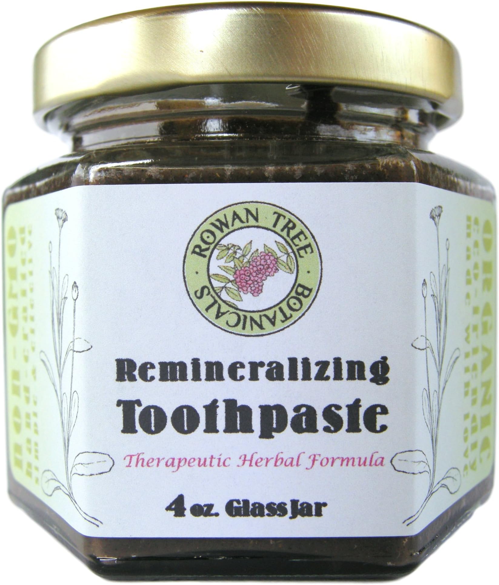 RTB's Organic Remineralizing Toothpaste: Extra-Strength Herbal Formula (1.5oz, 2oz, or 4oz in Glass jar) (Fennel, Peppermint & Clove) (1.5OZ)
