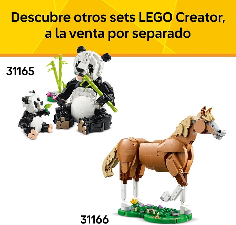 Criador 3 em 1 Vida Selvagem: Tucano Tropical com Flor - Animal de brincar Transformável em Figura Borboleta ou Peixe Tropical - Presente Criativo para Rapazes e Raparigas 7+ Anos 31173