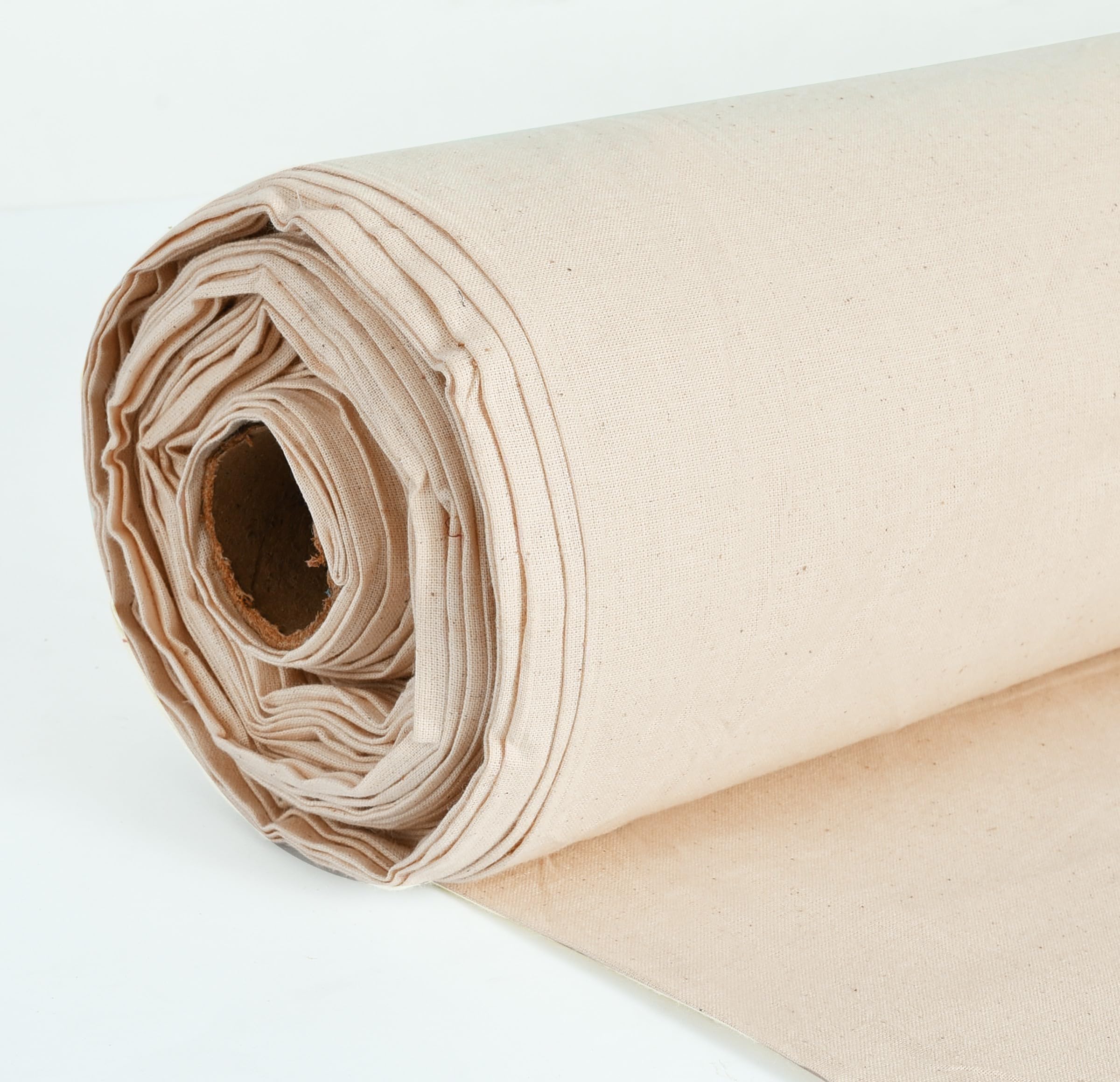 Calico Fabric (5 Metre, Natural - 58”) Unbleached Medium Weight 100% Cotton