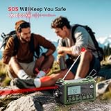 Mesqool Portable Wind Up Solar Emergency Radio AM FM SW with USB Charger view 5