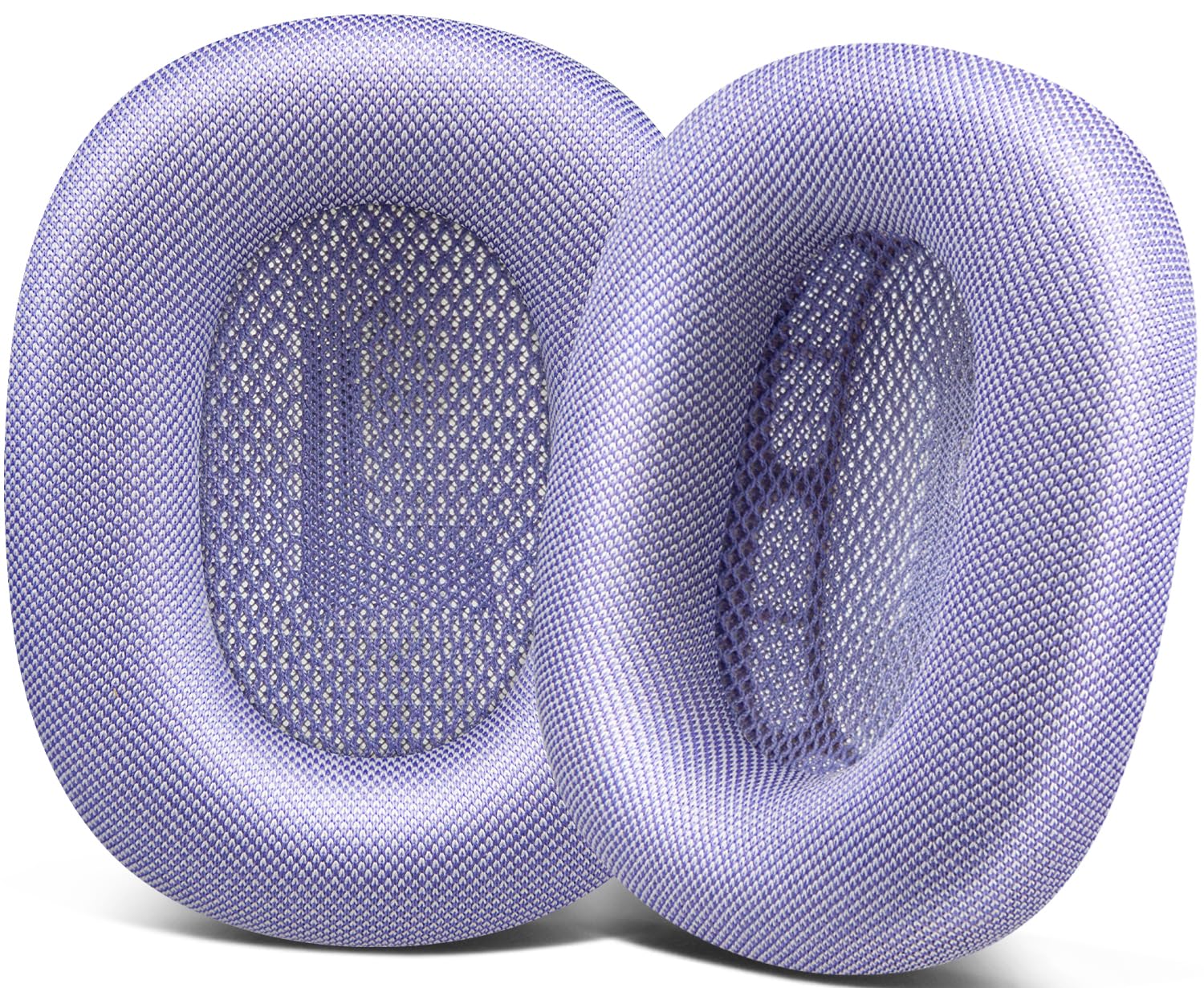 SOPROM Ear Cushions for AirPods Max 1 & 2 Over-Ear Headphones Earpads Replacement Covers Cups Pads with Durable Mesh Fabric, Softer Foam - Purple
