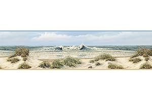 Chesapeake DLR53611B Falmouth Beige Dunes Wallpaper Border