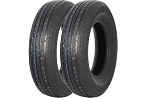 Set of 2 Anlibatt Premium ST205/75R15 Trailer Tires ST205/75-15 ST205 75 R15 10 Ply Load Range E Radial 111/106 N