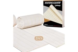 ARTUFTING 2PCS 80" x 80" Large Premium Overlocking Tufting Cloth for Tufting Monks Cloth with Marked Lines for for Punch Needle, Rug Tufting Kit, Tufting Supplies