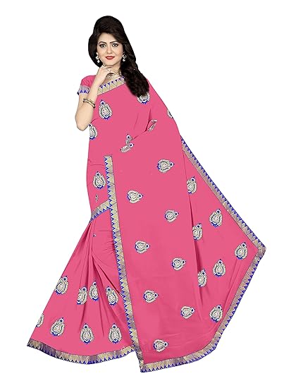 Winza Designer Womens Georgette Saree with Blouse