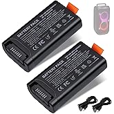WRUMI 2 Pack for JBL Partybox 120 Battery Replacement - for JBL Battery 200 - Partybox Club 120 Party Box 120 Replaceable Lithium Batteries Pack 5000mAh