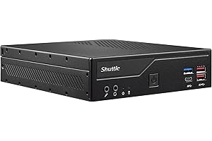 Shuttle XPC Slim DH470C Mini Barebone PC Intel H470 Support 65W Cometlake-s LGA1200 CPU No Ram No HDD/SSD No CPU No OS (Vesa Mount Included) ,Black