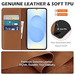 SHIELDON Case for Galaxy S25 Plus 5G, Genuine