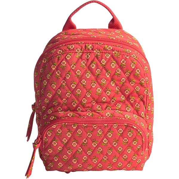 Vera Bradley Red and White Mini Banbury Paisley Backpack Vera Bradley Mini Banbury Backpack Paisley Key NWT ? | eBay main image 4
