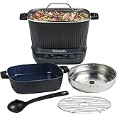 STIRMAX DELUXE 7.5-Quart Digital Multicooker with Automatic Stir and Shred Paddle, 9-in-1 Programmable Presets for Skipping, 