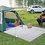 Gwtdtoad 200x200cm Aluminium Foil Camping Mat Insulated Foldable Sleeping Pad view 2