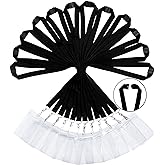 12 Pack Breakaway Lanyards with ID Badge Holder&Breakaway Clasp Neck Strap for Schools, Cruise, Office, Kids, Black