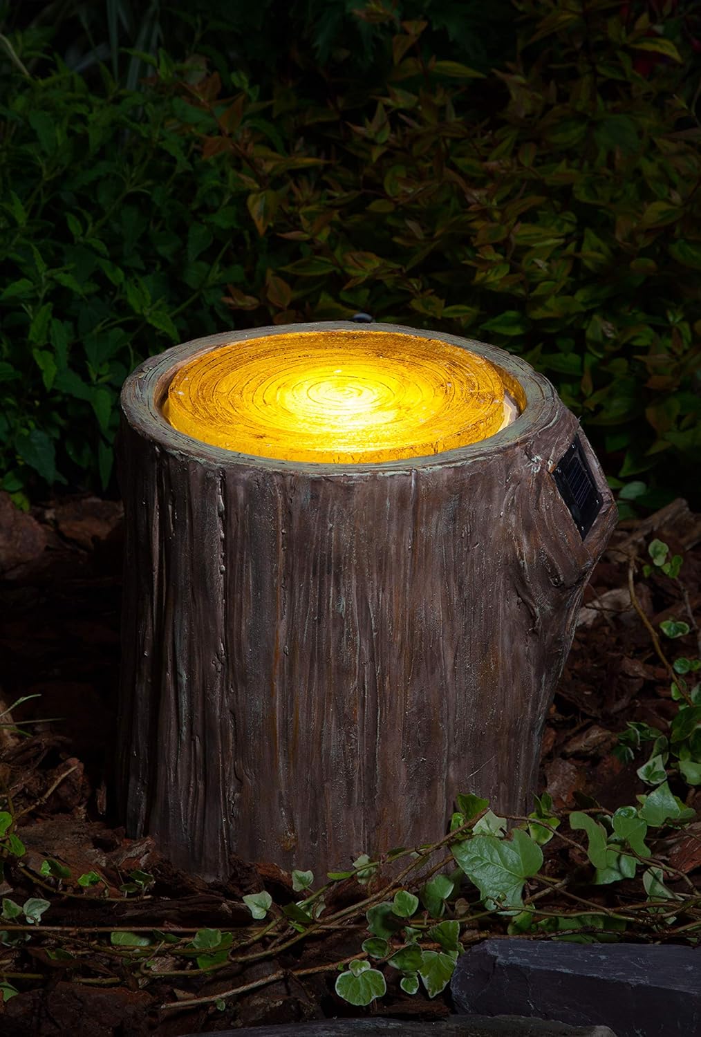 Noma Solar Woodland Decorative Tree Stump Small 23 5cm One Size