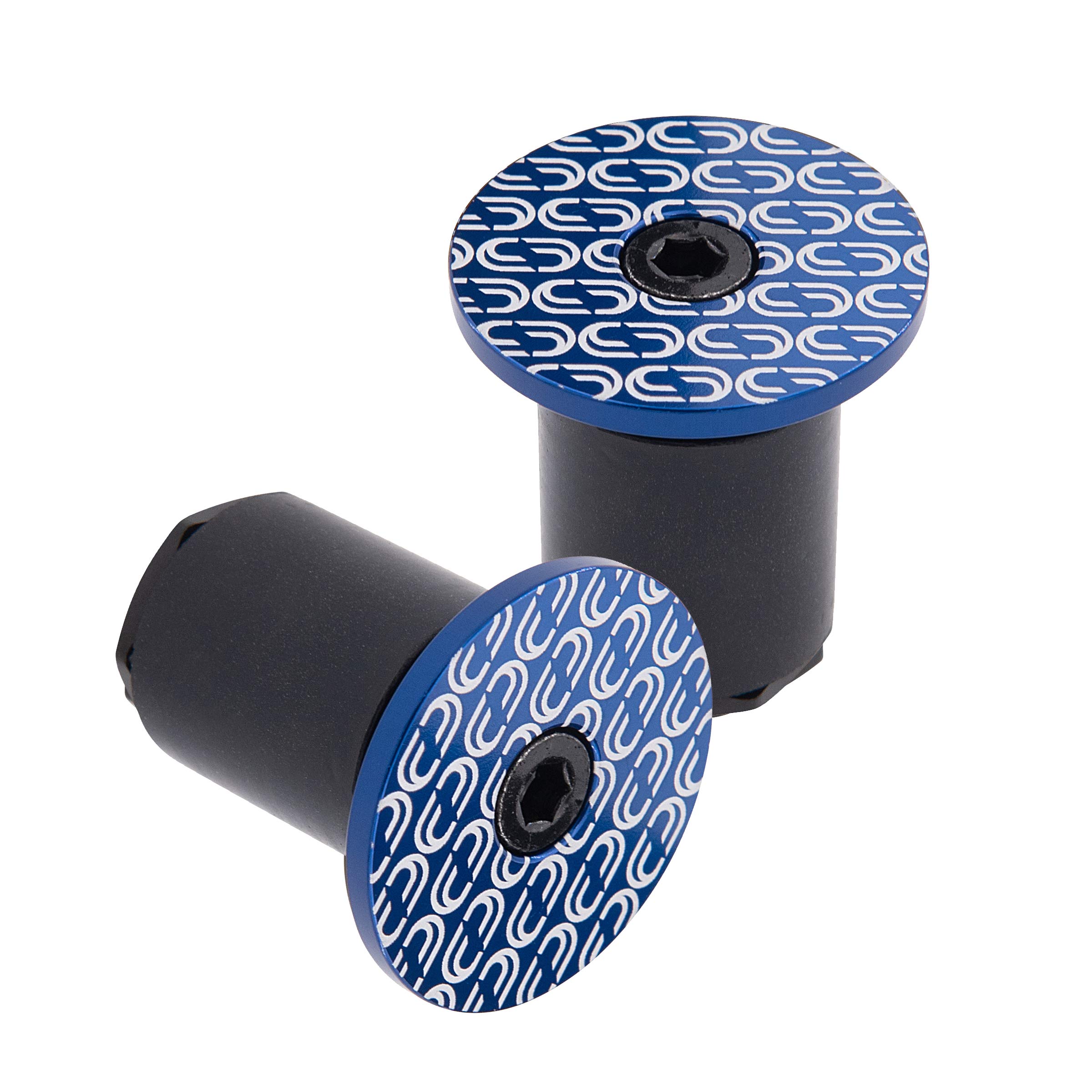 Deda Elementi Loop Bar-End Plugs, Blue