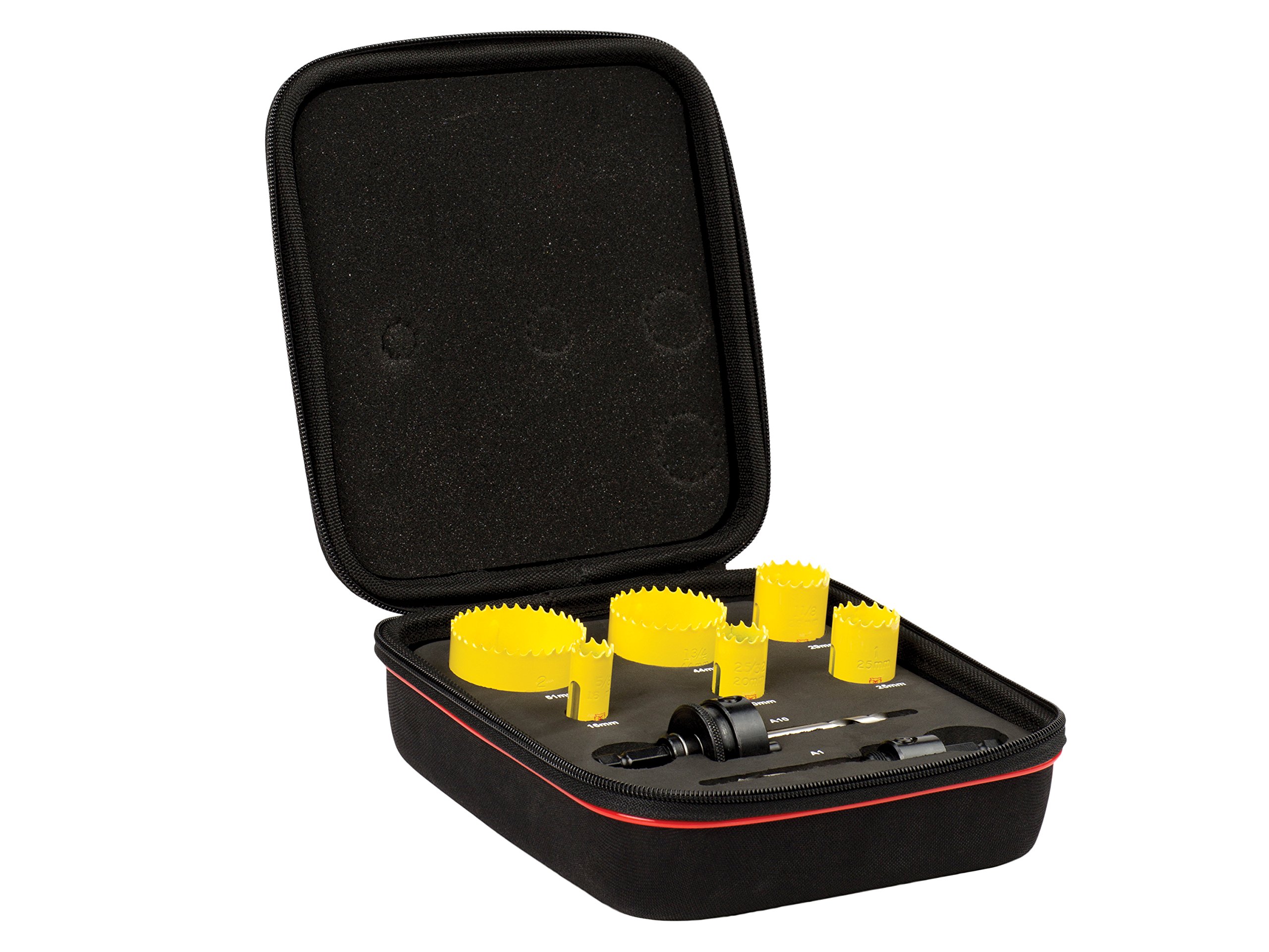 Starrett STRKFC06022 Bi-Metal Fast Cut Electrician's Holesaw Kit