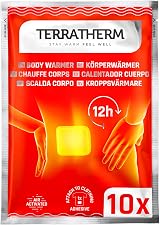Terratherm Heat Pads Back Neck Shoulders 12h Self Adhesive 10 Pieces