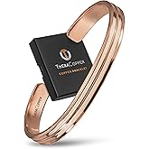 TheraCopper Copper Bracelet for Men & Women — 100% Pure Copper Bracelets — Raw, Solid & Uncoated Authentic Handmade Tibetan Bracelet Cuff Bangles