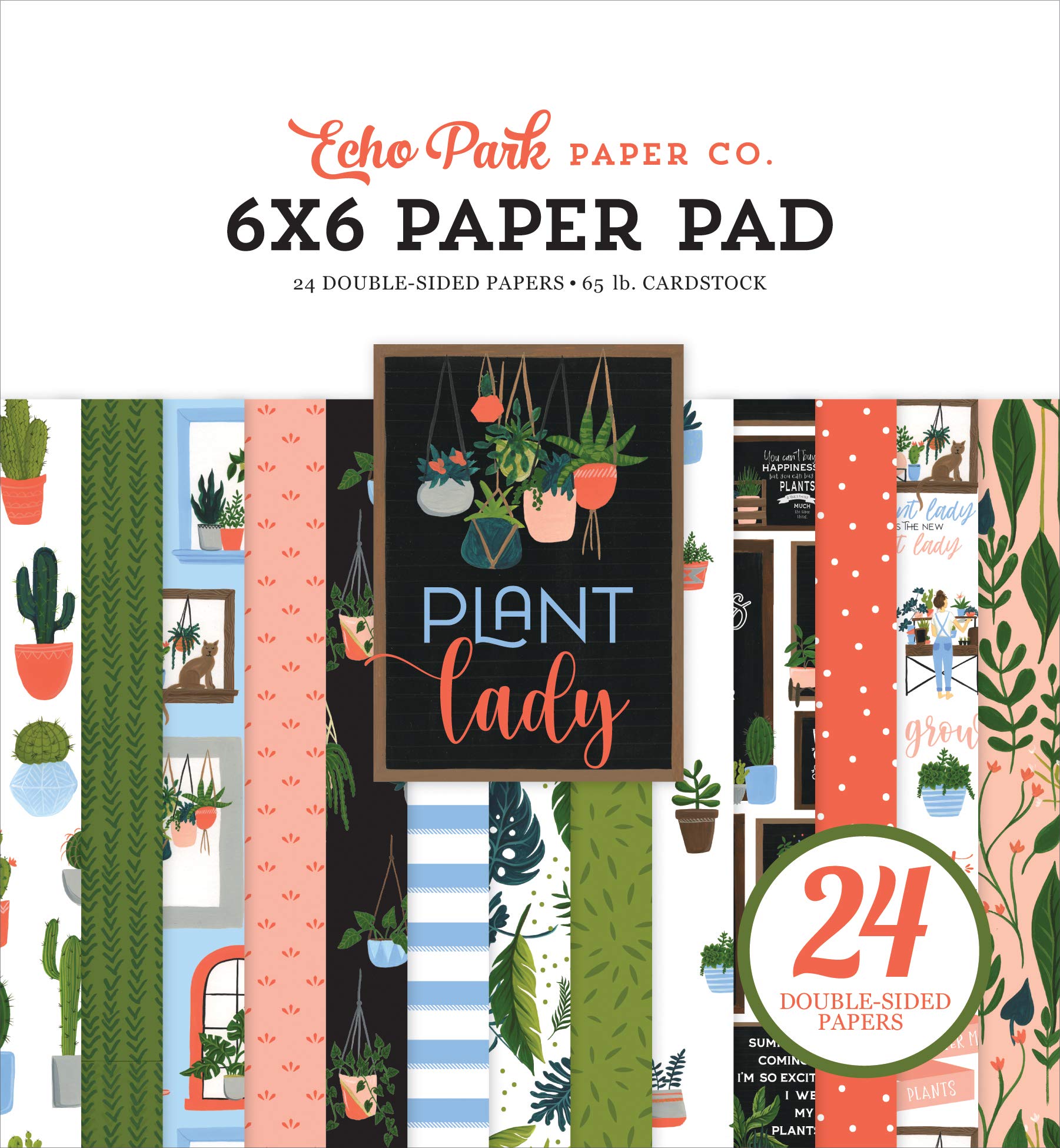 ECHO PARK PAPER COMPANY Plant Lady Paper 6X6 PAD, One Size