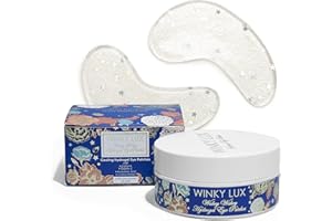 Winky Lux Wakey Wakey Hydrogel Eye Patches, Under Eye Patches, For Puffiness, Dark Circles, and Bags with Caffeine, Vitamin C, and Hyaluronic Acid