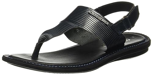 alberto torresi men's leather sandals and floaters