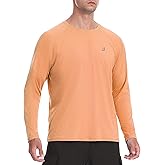 EoBeKee Men's UPF 50+ Rash Guard Long Sleeve, Lightweight UV Sun Protection SPF Water Shirts for Swim Fishing Hiking Beach