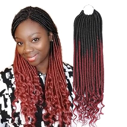 Straight Crochet Braids Hair Synthetic Goddess Locs Faux Crochet