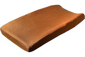 Copper Pearl Premium Knit Changing Pad Cover Soft, Stylish, and Universal Fit for All Standard Diaper Changing Pads, Trendy Design Changing Pad Covers, Camel