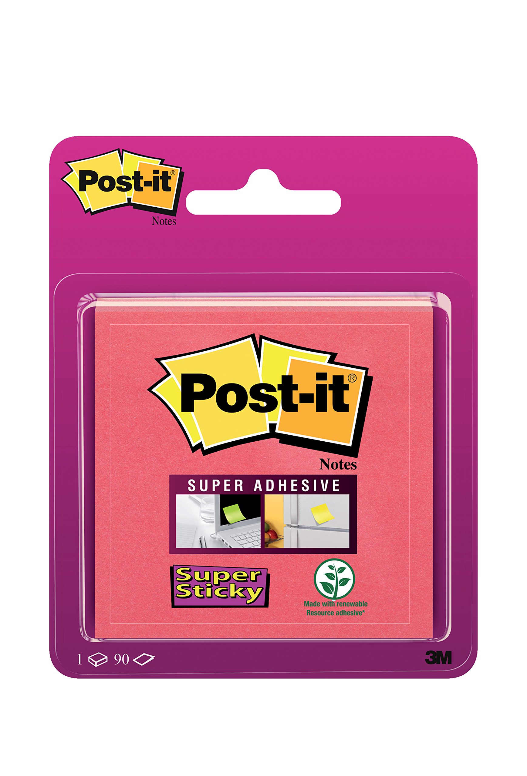 Post-it 6920P Sticky Note Super Sticky Notes 76x76 mm 90 Sheets – Poppy Red