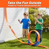 Dreamon Car Track 5M Flexible Race Track Set with 4 Cars Ramps Storage Bag view 5