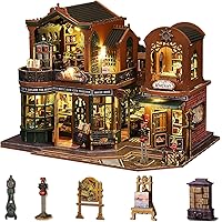 Yoyoom DIY Miniature House Kit, Tiny Home Kit with LED Light, DIY Wooden Dollhouse Kit Mini House Building Kit for Adults Tee