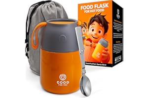 Insulated Food Flask - 530ml Stainless Steel Jar for Hot and Cold Meals – Double-Wall Insulation, Thermal Food Container for 