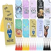 Funny Bookmarks Set with Tassels – 20 Pack Cute & Sarcastic Book Marks for Women, Men & Adults, Silly Goose Bookmark, Novelty Reading Accessories, Quirky Gifts for Book Lovers, Halloween & Book Club