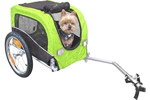 BOOYAH STROLLERS Booyah Small Dog Pet Bike Bicycle Trailer Pet Trailer Green