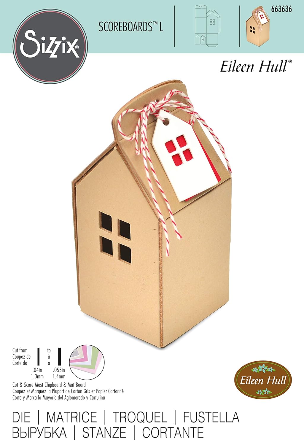 Sizzix Sizzix Troquel ScoreBoards L - Casa Ornamental: Amazon.es: Hogar
